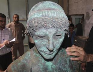 Rare bronze statue of Greek god Apollo found in Gaza