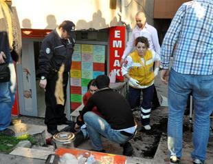Flower pots thrown to stop man stabbing his wife in western Turkey
