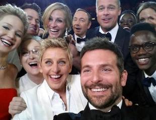 Host Ellen DeGeneres star-studded Oscars selfie sets Twitter ablaze
