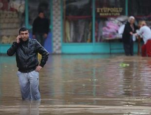 Rain causes flood in southern Mersin province