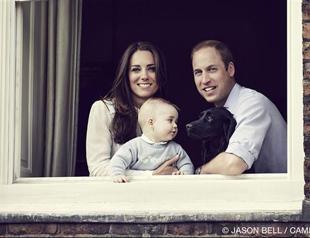 William, Kate release new photo with baby Prince George