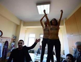 Femen shows up in Turkish PM Erdoğan’s constituency on election day