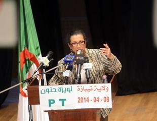 Only woman in Algeria presidential race wont hold back