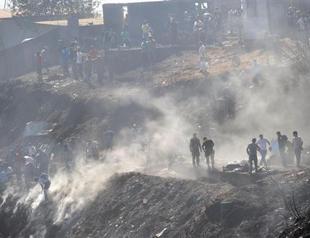 Fight continues against wildfires at Chilean port