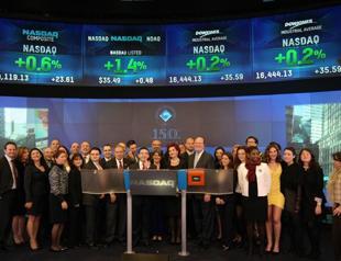 Turkish university head rings NASDAQ closing bell