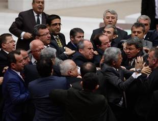 Parliament speaker chides deputies over fight at Turkish Parliament