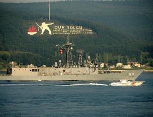 US warship crosses Dardanelles Strait enroute to Black Sea