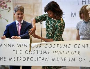 US first lady opens Anna Wintour costume center