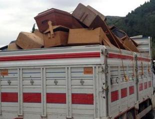 Hearses and coffins brought to Soma from nearby towns to bury mine disaster victims