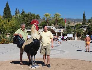 Rooster sculpture in Turkey’s ‘cotton castle’ to be removed