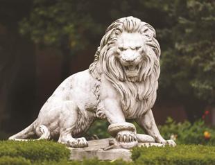 Lion sculpture back home after 120 years