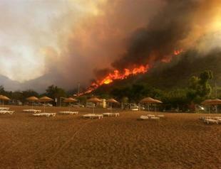 Huge fire reduces 125 hectares of forests to ash on Mediterranean