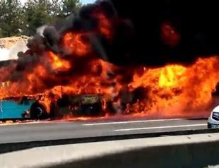 VIDEO: Four killed after public bus catches fire in Istanbul