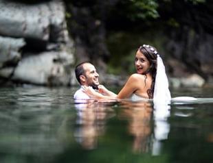Wedding photographer uses rivers as backdrops to protest hydroelectric plants