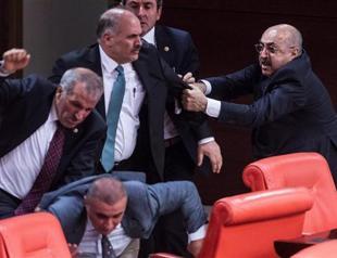 Ruling AKP, MHP deputies confuse Turkish Parliament with boxing ring
