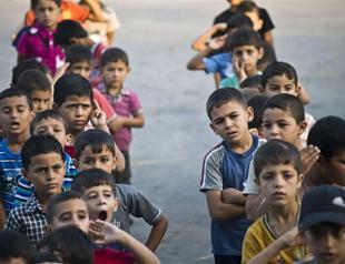 Gaza children mark first day of school, but no lessons