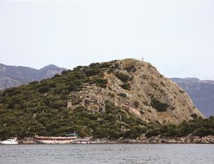 Gemiler Island, a shelter for Christians escaping Romans