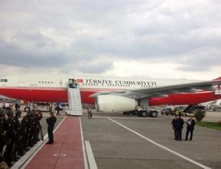 Turkey’s ‘Air Force One’ painted red and white