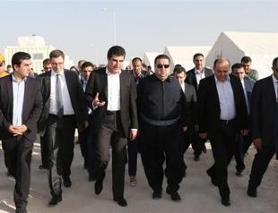 Iraqi Kurdish PM visits refugee camp built by Turkey