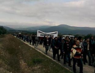 Miners from disaster-struck Soma start march to Ankara to denounce unpaid wages
