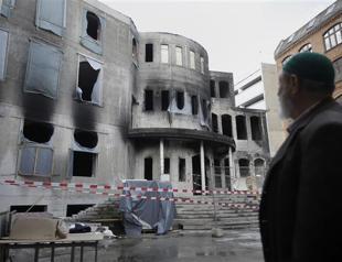 Berlin police suspect arson in mosque fire