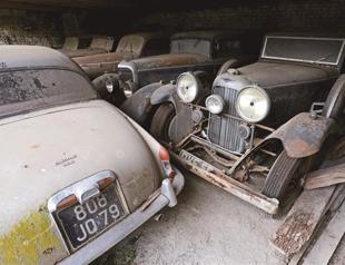 Forgotten treasure of rare cars in French village