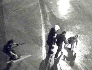 VIDEO: Surveillance camera turns away as police beat civilian during Gezi protest