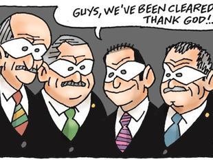 Hürriyet cartoonist Latif Demirci draws