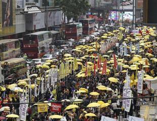 Thousands march for democracy in Hong Kong