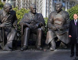 Russia erects controversial Big Three monument in Crimea