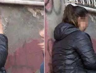 A pregnant woman in Istanbul is accused of encouraging a man to stab her in the street to ‘get rid of’ her unwanted baby
