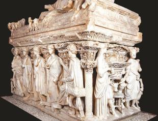 Hatay sarcophagus in its new place