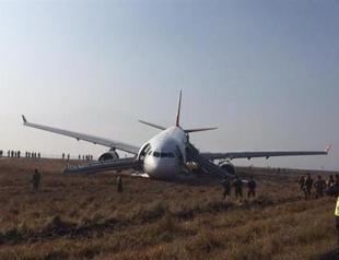 Turkish Airlines plane skids off Nepal runway
