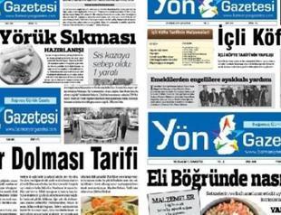 Local Turkish newspaper publishes yummy recipes on front page headlines to denounce pressure