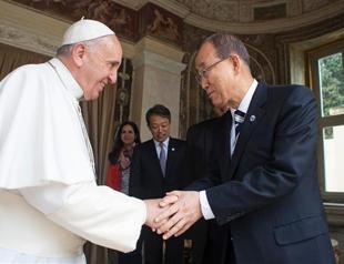 Pope meets UN chief ahead of key environmental statement
