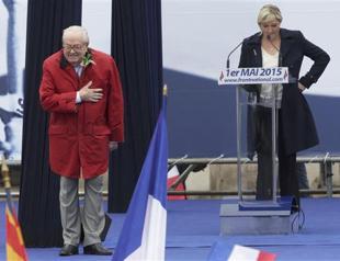 French National Front leader Le Pen says her father should no longer speak for the party