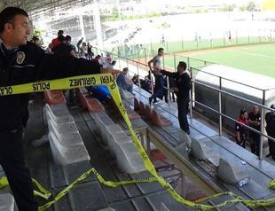 Nine injured in stadium collapse during football match in western Turkey