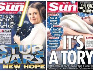 The Sun endorses Cameron but Scottish edition backs SNP