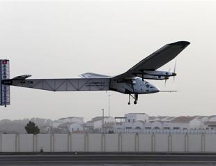 Solar-powered plane takes off in first round-the-world attempt