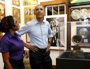 Obama visits Jamaica, takes in Bob Marley museum