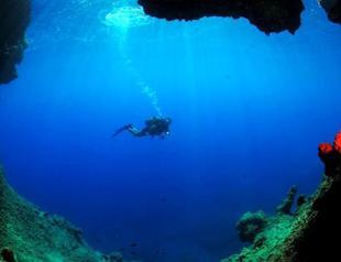 Diving points center of attraction