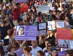 Hundreds in western Turkey remember slain girl, protest violence against women
