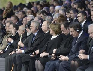 Russian, French presidents attend Yerevan commemoration