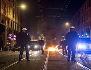 Hague police detain 200 as disturbances continue