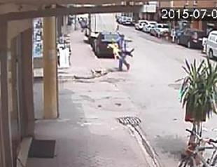 VIDEO: Man kicks stray cat for attacking his dog, threatens objecting shopkeepers