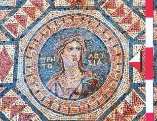 Ancient mosaic symbolizes life and luxury