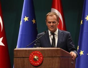 EU’s Tusk condemns PKK and attacks against media, HDP