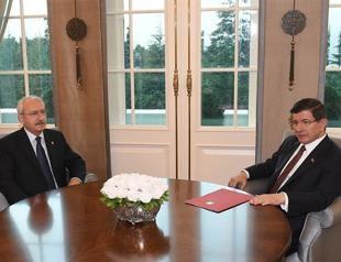 PM Davutoğlu meets CHP leader upon PKK attack
