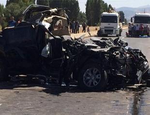 Two policemen killed, two wounded in car crash in Turkey’s east