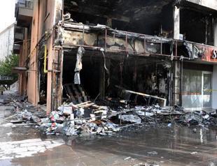 Shops torched in anti-terror protests in central Turkey were targeted: Owners